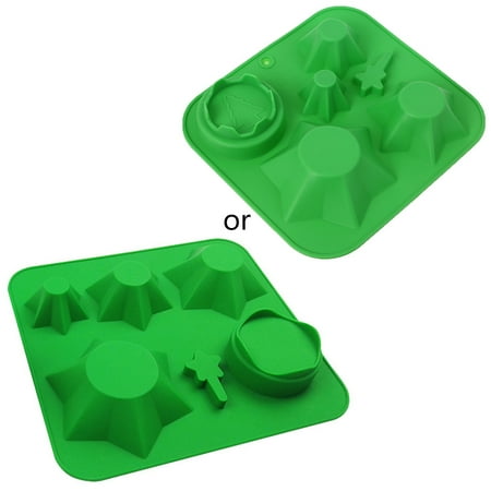 

JNANEEI 3D Christmas Tree Mold Silicone Cake Dessert Mousse Pastry Chocolate Decorating Tool Kitchen Supplies