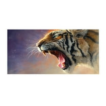 JeashCHAT Beach Towel Oversized , 30"x60" Animals Big Mouth Graphic Beach & Pool Towel, Microfiber Sandproof Quick Dry Beach Blanket for Adult Women Men