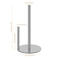 thumbnail image 4 of Lonian Paper Towel Holder for Kitchen Countertop – Non-Slip Base, Dual Rod, Rust-Resistant Metal Paper Roll Rack, 6.5" x 6.5" x 11.8",  Silver, 4 of 7