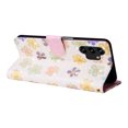 thumbnail image 6 of Compatible for Samsung Galaxy A14 5G Wallet Case with Card Holder, Floral Flower PU Leather Magnetic Stand Flip Protective Phone Cover with Wrist Strap for Women Girls, Small Flowers, 6 of 8
