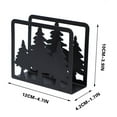 thumbnail image 3 of Xuniizn Napkin Holder for Table, Desk Organizer, Standing Napkin Dispenser Outdoor Farmhouse Black Cocktail Napkin Holders for Kitchen Coffee Shop Dining Room (4.7x1.7x3.9"), 3 of 6