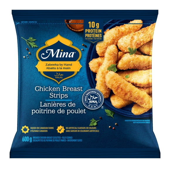 Mina Halal Chicken Breast Strips, 600 g