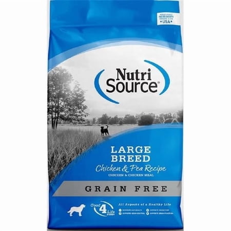 NutriSource All Ages Chicken & Peas Cubes Dog Food Grain Free 26 lb