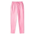 thumbnail image 4 of zaveiop Womens Straight Leg Sweatpants Winter Fleece Lined Warm Lightweight Sweatpants Casual Elastic High Waist Trousers (Pink, XXL), 4 of 4