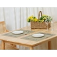 thumbnail image 6 of REGALWOVEN Placemats Set of 6 Table Mat Set for Kitchen Dining Room Champagne 18"x12", 6 of 6