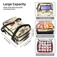 thumbnail image 3 of Rabbit Double Layered Insulated Lunch Bag with Refrigerated Compartment, Large Capacity Handheld Meal Bag for Men and Women - 7.1x11.4x16.1 inches, 3 of 6