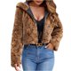 thumbnail image 2 of Chaqueta de abrigo cálida con capucha y estampado de invierno para mujer, 2 of 9