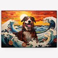 thumbnail image 3 of Thuan Chinese Shar Pei Dog Art Print Canvas, Dog Canvas Wall Art Painting Decor, Dog Pop Art Home Decor Artwork For Bedroom Living Room Bathroom decor, 3 of 6