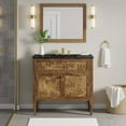 thumbnail image 3 of Modway Elysian 36" Wood Bathroom Vanity in Black Brown, 3 of 12