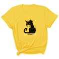 thumbnail image 2 of Pntutb - Camiseta con estampado de letras informales de Halloween para mujer, blusa con cuello redondo Pntutb Pntutb-5526, 2 of 3