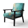 thumbnail image 3 of Designart "Turquoise Tranquility VI" Upholstered Abstract Landscape Accent Chair and Modern & Contemporary Arm Chair - Multiple Color & Pattern, 3 of 7