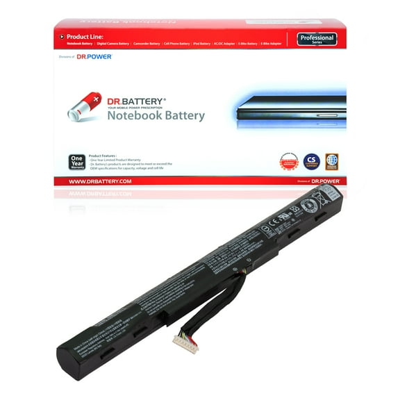 DR. BATTERY - Replacement for Acer Aspire F5-573 / F5-573G / F5-573T / F5-771 / F5-771G / E5-475 / E5-475G / E5-575 / E5-575G / E5-575T / E5-575TG / 4ICR19 / 66 / AS16A5K / AS16A7K / AS16A8K