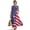 American Flag Stripe 2, variant on Aztec Tribe Geometric Print Women's Summer Maxi Dress Sleeveless Crewneck Casual Linen Look Summer Dresses for Women Loose Beach Vacation Tank Dress with Pockets, M