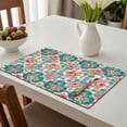 thumbnail image 6 of Placemat, Pioneer Flower Floral Print Pattern Place Mats Table Mat Set Of 2, PVC Washable Placemats for Party Kitchen Dining Decoration, 18x12 Inch, Fade Resistant, 6 of 6