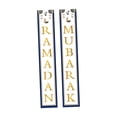 thumbnail image 3 of 18 cm x 30 cm Ramadan Mubarak Porch Sign para suministros de decoración de fiesta cortina de puerta interior decorativa Estilo C Macarena Bandera de Eid Mubarak, 3 of 8