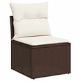 thumbnail image 6 of vidaXL Garden Sofa Set Brown, 6 of 9