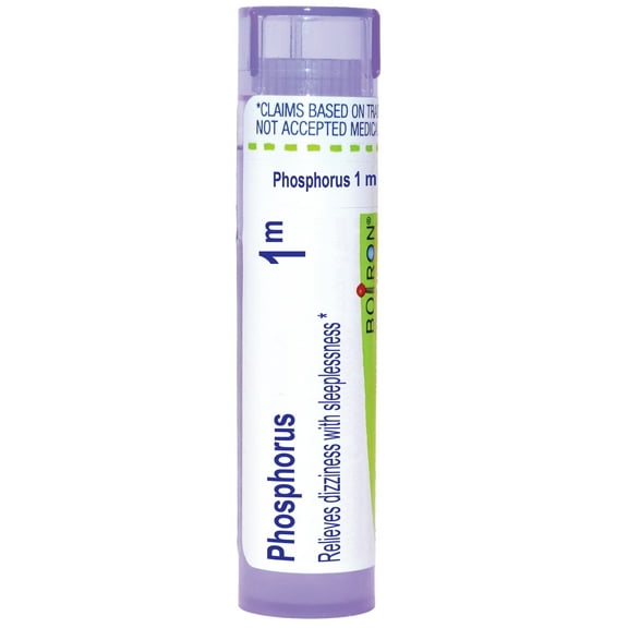 Boiron Phosphorus 1M, Homeopathic Medicine for Dizziness With Sleeplessness, 80 Pellets