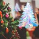 thumbnail image 5 of Matsuzay Árbol de Navidad colorido, de papel, diseño, material, colgante, para fiestas de invierno, adornos navideños colgantes Decoración del hogar Rojo, 5 of 6