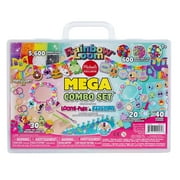 Rainbow Loom Mega Combo Set Loomi-Pals & Sticker Pendants Bracelet Making Kit, 8 Pack
