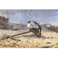 thumbnail image 2 of Homer, Winslow 24x17 Gold Ornate Wood Framed with Double Matting Museum Art Print Titled - Boy with Anchor, 2 of 4
