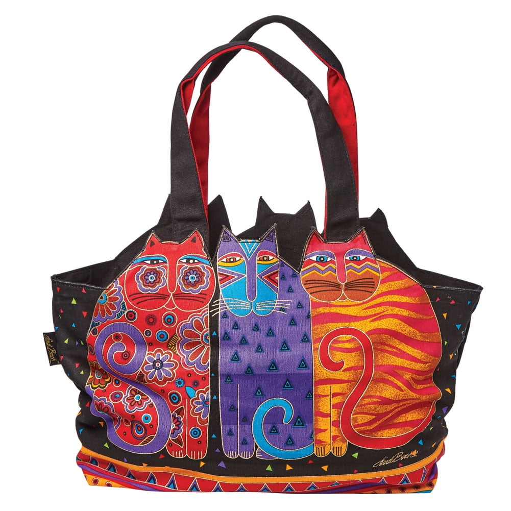 Download Laurel Burch - Women's Laurel Burch Cat Tote Bag - Cotton ...