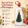 thumbnail image 5 of Recordable Christmas Rose Message in a Bottle Ornament, 1pc Voice Recorder Keepsake for Holiday Shelf Decor Display, 7.87in, 5 of 5