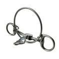 thumbnail image 2 of Horse Bit Horse Mouth Bit Mouth O Rings Metal for Horses Equestrian with Trims Cheek Loose Rings Snaffle Horse Bit Rings Snaffle Bits, 2 of 10