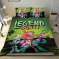 thumbnail image 1 of La Búsqueda de la Leyenda Conjunto de sábanas temático, trío de piezas, cómodo y amigable con la piel, diseño único, regalo de decoración para el hogar para familiares, amigos y fans,173cm *218cm, 1 of 6
