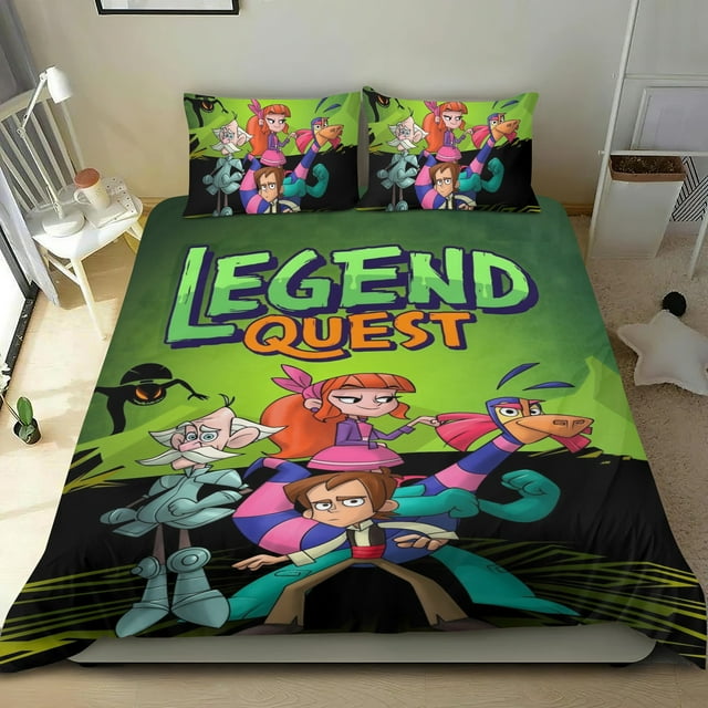 La Búsqueda de la Leyenda Conjunto de sábanas temático, trío de piezas, cómodo y amigable con la piel, diseño único, regalo de decoración para el hogar para familiares, amigos y fans,173cm *218cm