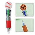 thumbnail image 2 of Sports Themed 4 Color Retractable Pen, Multi Color Ballpoint for Office and Journals, 2 of 5