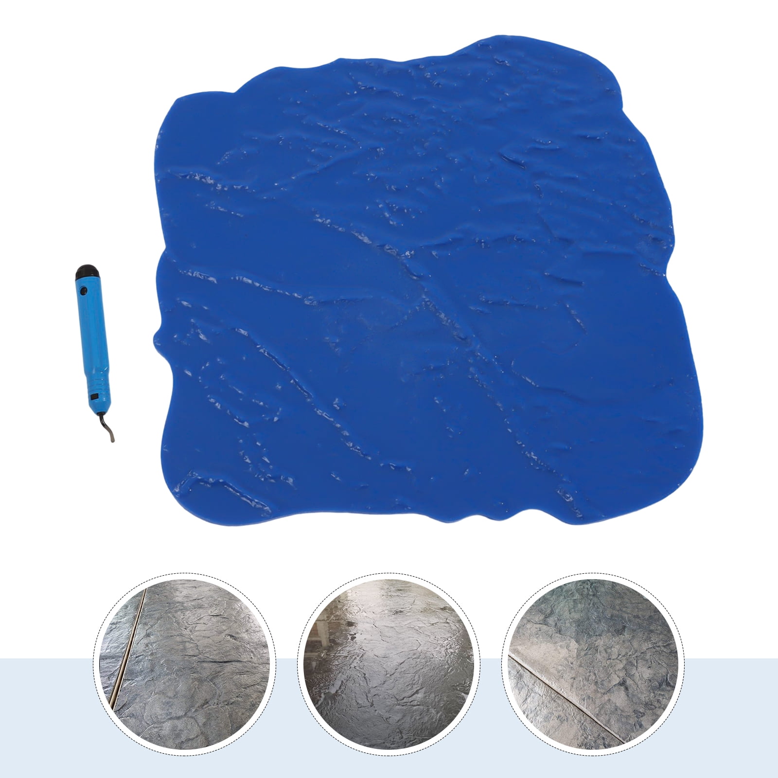 Dwellnix Stone Texture Stamp Mat Concrete Texturing Stamping Floor Cement Stamps 12x1inch