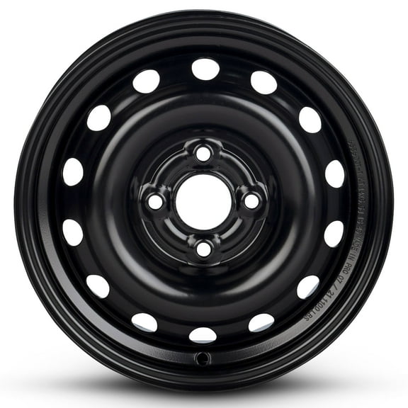 For 2004-2011 Suzuki Swift 14 Inch Painted Black Rim - OE Direct Replacement - Road Ready Car Wheel