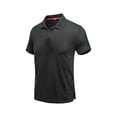 thumbnail image 6 of VgaVtl Mens Polo Shirt Quick Drying Short Sleeve Summer Collared Shirts for Men Workout Slim Stretch Black Shirts, 6 of 9