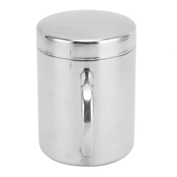 Taza de Té de Acero inoxidable Portátil Con Asa de Tapa Para Vieges en Casa Al Aire Libre