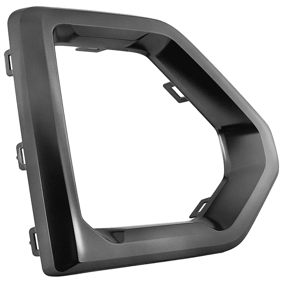 Fog Light Trim Compatible with 2019-2022 GMC Sierra 1500 2022 Limited Front, Right Passenger Black and Chrome