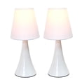 thumbnail image 5 of Mod Lighting and Decor Mini Touch Table Lamp with Tapered Shade - 11.5" - White - Set of 2, 5 of 6