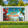 thumbnail image 2 of Colorful Design Banner Fantasy Dragons Decorative Art for Kids Party Celebration Indoor Decoration, 2 of 9