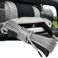 thumbnail image 3 of Winch Rope String Line Cable With Sheath Gray Synthetic Towing Rope 7700LBs Car Wash Maintenance String For ATV UTV Off-Road ,Durable & Safe, 3 of 9
