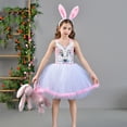 thumbnail image 6 of Godom Girls Dresses Summer Dresses Ruffle Sleeve Tiered Swing Casual Sundress Tween Kid Off Shoulder Dresses, 6 of 7