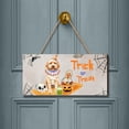 thumbnail image 2 of Trick or Treat Goldendoodle Funny Mummy Cosplay Pumpkin Candy Basket Landscape Wood Sign Doodle Dog Lover Gifts Idea Hanging Wall Home Decor - 12016, 2 of 5