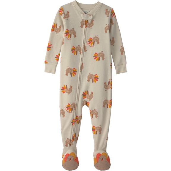 Carter's Child of Mine Baby and Toddler Thanksgiving Pajama, One-Piece, Sizes 12M-5T