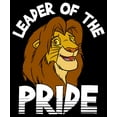 thumbnail image 2 of Boy's Lion King Simba Leader of the Pride Graphic Tee Black Medium, 2 of 5