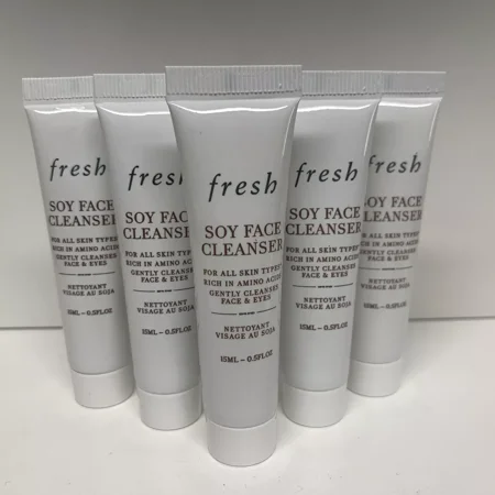 5x FRESH SOY FACE CLEANSER Gently Cleanser .50oz/15ml ea New
