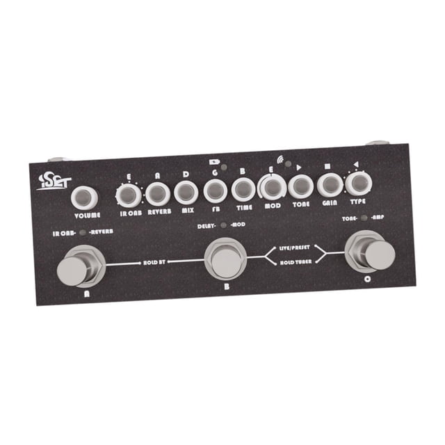Pedal de efecto de guitarra, adaptador de entrada/salida de 1/4 pulgadas con función de grabación, tablero de Pedal de efecto de guitarra eléctrica