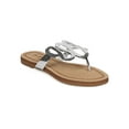 thumbnail image 1 of New Women DbDk Misy-2 Metallic Embossed Studded Boho Thong Sandal Size, 1 of 5