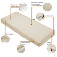 thumbnail image 3 of Classic Accessories Montlake FadeSafe Water-Repellent 42 x 18 x 3 Inch Outdoor Bench Cushion, Antique Beige, 3 of 17