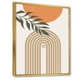 thumbnail image 2 of Designart Abstract Sun Moon Leaves I FLOAT FRAME WALL ART, 2 of 4