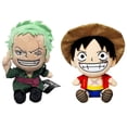 thumbnail image 2 of Figura de Anime Original de una pieza, juguetes de peluche de Zoro, Luffy, Chopper, bonitos muñecos de peluche de dibujos animados, colgante, regalos de navidad para niños, 12-25cm Fivean unisex, 2 of 2