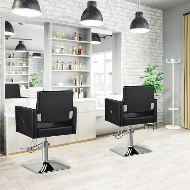 Costway Salon Chair for Hair Stylist Adjustable Swivel Hydraulic Barber  Styling Chair 