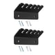 thumbnail image 3 of 2 clips para cables de acrílico, prácticos para cables USB y cargadores. Negro, 3 of 7